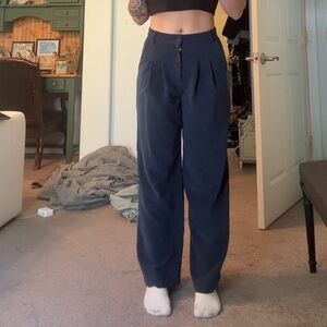 Stateside Navy Blue Cord Wide Leg Pants